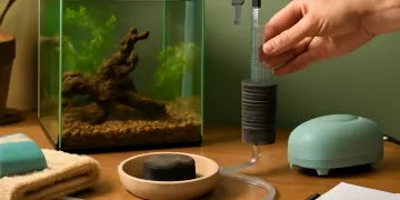 Aquarium Sponge Filter Setup Protocol: Gentle Flow, Backup Air, and Safer Small-Tank Cycling