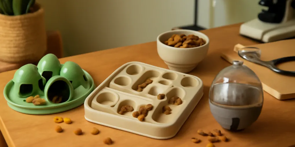 Evidence-informed pet care setup for cat puzzle feeders