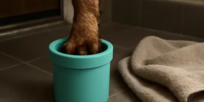 Do Dog Paw Washers Work? Mud, Allergens, Skin Risk, and Better Use Cases