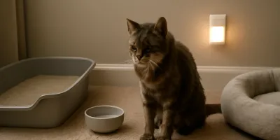 Senior Cat Night Station Setup: Food, Water, Litter, and Low-Stress Paths